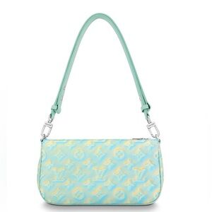 LOUIS VUITTON Limited Edition Iridescent Light Blue Empreinte Mermaid Purse🧜🏼‍♀️